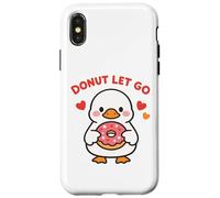 Donut Let Go Cute Kawaii Oie Sweet Love Design Coque pour iPhone X/XS