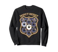 Donut Lover Pun Pun Donut Rester Funny Police Office Sweatshirt