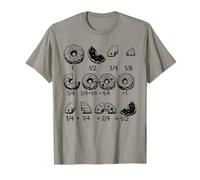 Donut mathématique Fraction drôle rentrée Scolaire Enseignant élève T-Shirt