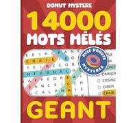 Donut Mystère - 14000 Mots Mêlés: Géant - Avec Donuts Mystères