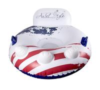 Donut Neige Gonflable Zunetsutock - Luge 47 Pouces en PVC Épaississé | Traction rapide stable, outil d'amusement d'hiver pour garçons famille sport piste collines toboggan gratuit