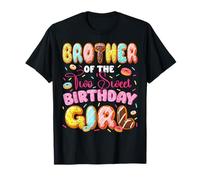 Donut pour 2ème anniversaire de fille Brother Of The Two Sweet Birthday T-Shirt