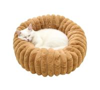 Donut pour Chien | Matelas Chaud Et Doudou pour Animal De Compagnie | Coussin Moelleux Anti-Dérapant pour Maison | Bureau Extérieur Intérieur Balcon Chambre Voyage