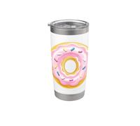 Donut rose Gobelet isotherme en acier inoxydable double paroi