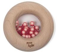 Donut sensoriel en bois Tomate Rose G