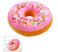 Donut Throw - Coussin donut pour enfants - Coussin décoratif 3D en peluche - Coussin amusant pour canapé, chaise