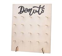 Donut Wall Stand Display, Wood Donut Wall réutilisable Donut Holder Board Donuts Stand détient 20 beignets pour la fête d'anniversaire de mariage Type2
