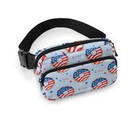 Donut With The USA Sac banane pour homme et femme, sac banane pour entraînement, course à pied, voyage avec sangle réglable