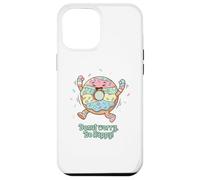 Donut Worry Happy Cute Kawai Funny Donut Pun Coque pour iPhone 12 Pro Max