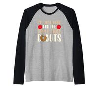 Donuts drôles de cueillette de Pommes « I'm Just Here for The Apple Cider » Manche Raglan