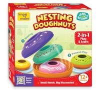 Donuts gigognes | Leaps & Bounds Jouets pour bébé de 12 mois et plus | Jouet éducatif pour les tout-petits, les nourrissons | Jeu et apprentissage 2 en 1 | Jouets Montessori pour bébé | Cadeau pour