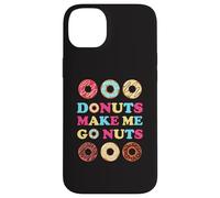 Donuts Make Me Go Nuts Funny Donut Lover Jelly Donut Love Coque pour iPhone 14 Plus