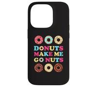 Donuts Make Me Go Nuts Funny Donut Lover Jelly Donut Love Coque pour iPhone 14 Pro