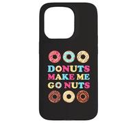 Donuts Make Me Go Nuts Funny Donut Lover Jelly Donut Love Coque pour iPhone 15 Pro