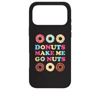 Donuts Make Me Go Nuts Funny Donut Lover Jelly Donut Love Coque pour iPhone 17 Pro Max