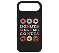 Donuts Make Me Go Nuts Funny Donut Lover Jelly Donut Love Coque pour iPhone Air