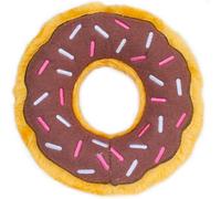 Donutz Plush Squeaky Dog Toy Chocolate