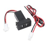 Doo Engy Chargeur double USB femelle avec faisceau de câbles pour tableau de bord Prise de charge USB Prise encastrable Chargeur rapide Adaptateur USB pour Transporter T4