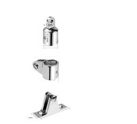 DooaSEHeb Ensemble de raccords de quincaillerie Bimini en Acier Inoxydable 316, 12 pièces, charnière de Pont, mâchoire coulissante, raccord d'extrémité à œil(19mm 12pcs)