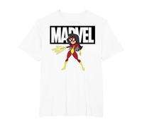 Doodle avec Logo Spider-Woman de Marvel Avengers T-Shirt, Homme Grandes Tailles, Blanc, 4X Tall