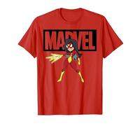 Doodle avec Logo Spider-Woman de Marvel Avengers T-Shirt, Homme, Rouge, XL