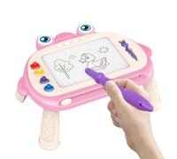 Doodle Board Pad - Tableau d'écriture magnétique avec motif grenouille, bloc d'écriture et de peinture pour, construction robuste avec support de table amovible, jouet d'apprentissage pour la