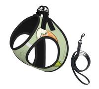 Doodle Brocoli Fromage Avocat,Harnais pour Animaux de Compagnie, Harnais réfléchissant réglable pour Chien,S