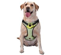 Doodle Brocoli Fromage Avocat,Harnais pour Animaux de Compagnie, Harnais réfléchissant réglable pour Chien,M