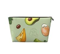 Doodle Brocoli Fromage Avocat, Trousse de Maquillage Trousse à cosmétiques Trousse de Toilette de Voyage Portable Pochette de Toilette