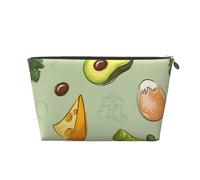 Doodle Brocoli Fromage Avocat, Trousse de Toilette Trousse de Maquillage Sac à cosmétiques Trousse de Toilette de Voyage Portable
