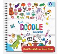 Doodle Colouring Book for Kids Age 7+ | Inspires Creativity & Imaginative Play | Screen-Free, Coloring Fun with Bold Outlines & Variety of Themes