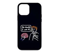 Doodle Intelligence Artificielle Humour Non Merci J'utilise l'IA Coque pour iPhone 12 Mini