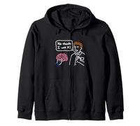 Doodle Intelligence Artificielle Humour Non Merci J'utilise l'IA Sweat à Capuche
