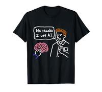 Doodle Intelligence Artificielle Humour Non Merci J'utilise l'IA T-Shirt