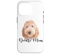 Doodle Mom, Goldendoodle Dog Aquarelle Style Coque pour iPhone 16 Pro