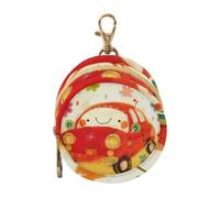 Doodle Style Cartoon Mignon Voiture Fleur Coloré Nouveau-né Fille Tétine Case avec Fermeture Éclair et Clip Portefeuille Coin Bag Baby Essentials