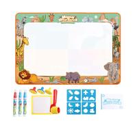 Doodle Water Mat - Tapis de coloration de dessin sans catastrophe - Toile de peinture réutilisable | 100 x 80 cm créative dessin femme pour enfants Tapis en toile de peinture à l'eau