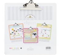 Doodlebug Matrices Matrices Cliparts monochromatique Presse-papiers 34,3 x 13.5-inch-Lily Blanc, d'autres, Multicolore