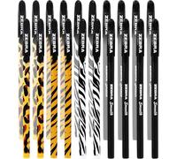 Doodler'z Stick Lot De 20 Stylos À Bille - 1,0 Mm - Imprimé Animal Fantaisie Et Corps Noir