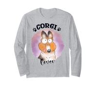 Doodles pour chiens Pembroke Welsh Corgi, maman, père, chien kawaii Manche Longue