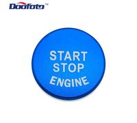 Doofoto-Bouton De Démarrage Et D'arrêt Du Moteur Pour Bmw,Car Styling Cover Case,Bmw 1,2,3,5 Series,Bronchbery X5,X6 Auto Sticker,2019 New Car Accessrespiration - Type Button Cover Blue