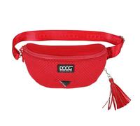 DOOG Neosport - Sac banane pour chien - Sac banane étanche et porte-sac à déjections canines - Sac banane mains libres pour l'entraînement, la randonnée et les aventures en plein air - Rouge