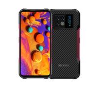 DOOGEE 5G Telephone Incassable V20, Ecran 6,4'' 2K AMOLED, Caméra Triple 64MP+Caméra Vision Nocturne 20MP, Smartphone Android 11 Etanche Antichoc, Dimension 700 Octa Core 8Go+256Go Dual SIM NFC Rouge