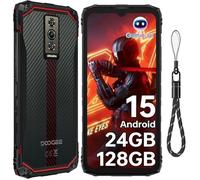 DOOGEE Blade 10 Energy Telephone Incassable 24GB+128GB 6.56"" 6150mAh Smartphone Robuste Android 15 16MP Dual SIM 4.5G/NFC/IP68 Rouge