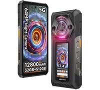 DOOGEE Blade 10 Energy Telephone Portable Incassable 24Go+128Go Smartphone Incassable Android 15 6.56” 6150mAh IP68/4.5G/NFC, Rouge