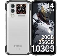 DOOGEE Blade 10 Max Téléphone Portable Incassable 6.56"" HD+ 20Go+256Go 10300mAh Android 14 - 1,54""arrière multifonction NFC -