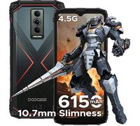DOOGEE Blade 10 Pro Energy Smartphone 32Go+256Go Écran 6.56"" HD+ Telephone Portable Incassable 6150mAh 50MP Dural SIM/NFC Rouge