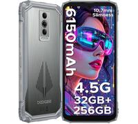 Smartphone Robuste DOOGEE Blade 10 Pro Energy 32Go+256Go Écran 6.56"" HD+ 6150mAh Telephone Incassable Dural SIM 4.5G/IP68 Argent