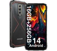 DOOGEE Blade 10 Pro Smartphone Robuste Android 14 6.56"" 5150mAh 16Go + 256Go 50MP Téléphone IP68 4G WiFi NFC-L1-Dual SIM - Rouge