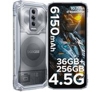 DOOGEE Blade 10 Ultra Energy Smartphone Robuste 36GB+256GB Telephone Portable Incassable Android 15 6150mAh 6.56"" Dural SIM Nature